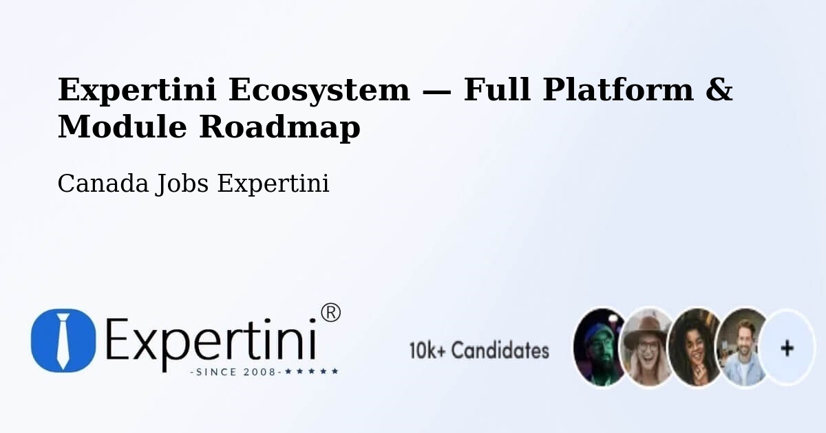 Expertini Ecosystem — Full Platform & Module Roadmap – Vernon